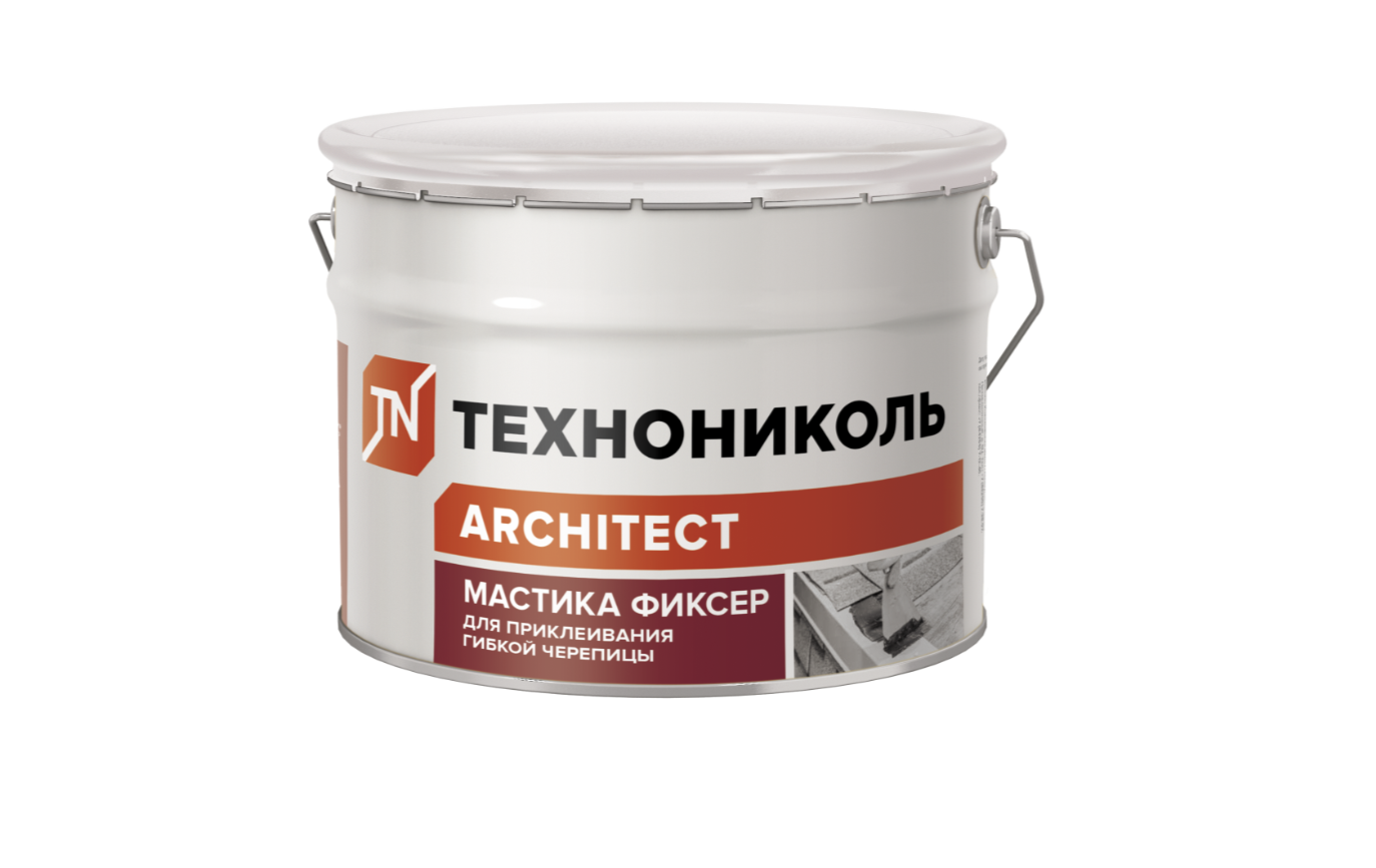 Мастика для гибкой черепицы ТЕХНОНИКОЛЬ №23 Фиксер, ведро 12 кг