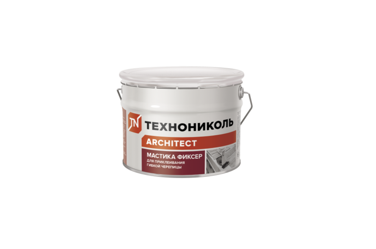 Мастика для гибкой черепицы ТЕХНОНИКОЛЬ №23 Фиксер, ведро 3.6 кг