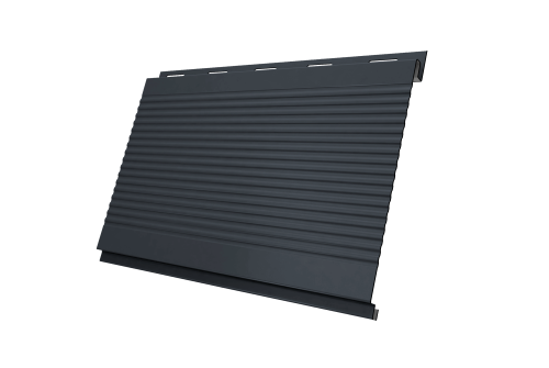 Вертикаль 0,2 gofr 0.45 PE с пленкой RAL 7024 мокрый асфальт
