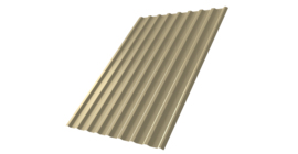 Профнастил С20R 0.45 PE RAL 1014 слоновая кость