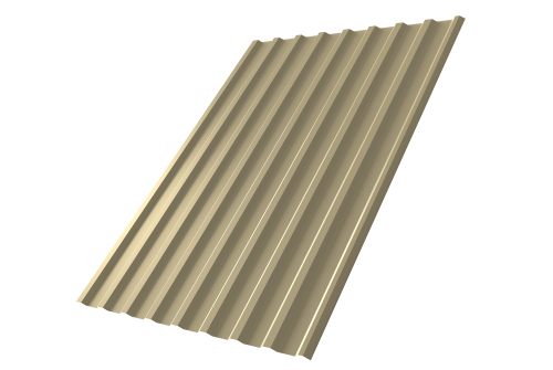 Профнастил С20R 0.45 PE RAL 1014 слоновая кость