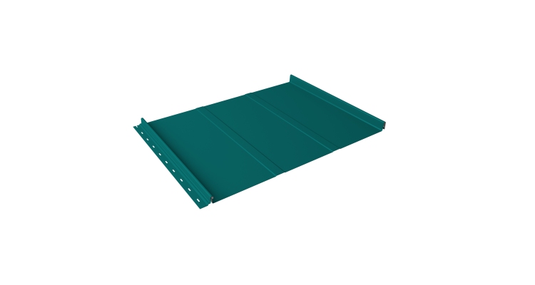 Кликфальц Line Grand Line 0.45 PE с пленкой на замках RAL 5021 водная синь