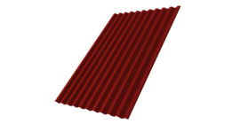 Профнастил С21 R 0.45 PE RAL 3011 коричнево красный