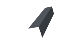 Угол внешний 50х50 0,45 PE с пленкой RAL 7024 мокрый асфальт (2м)