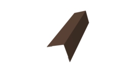 Угол внешний 50х50 0,45 PE с пленкой RAL 8017 шоколад (2м)