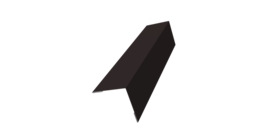 Угол внешний 50х50 0,45 PE с пленкой RAL 9005 черный (2м)