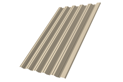 Профнастил НС35 R 0.45 PE RAL 1015 светлая слоновая кость