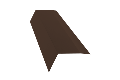 Планка карнизная 100х65 0,5 Atlas X с пленкой RAL 8017 шоколад (2м)