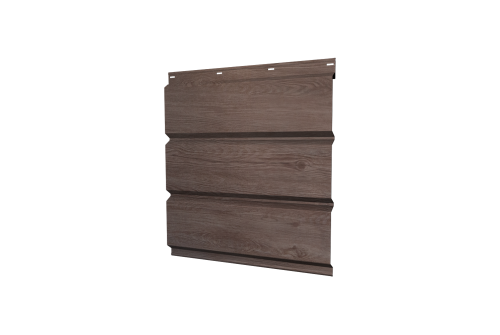 Софит металлический без перфорации 0,45 Print Elite с пленкой White Wood TwinColor
