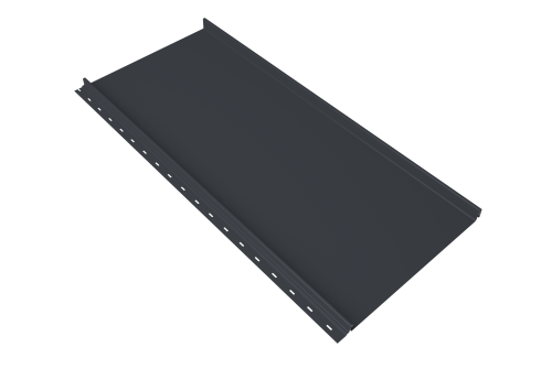 Кликфальц mini Grand Line 0,5 Satin Matt с пленкой на замках RAL 7024 мокрый асфальт