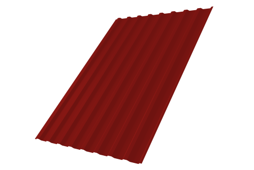 Профнастил С20В 0,45 PE RAL 3011 коричнево-красный
