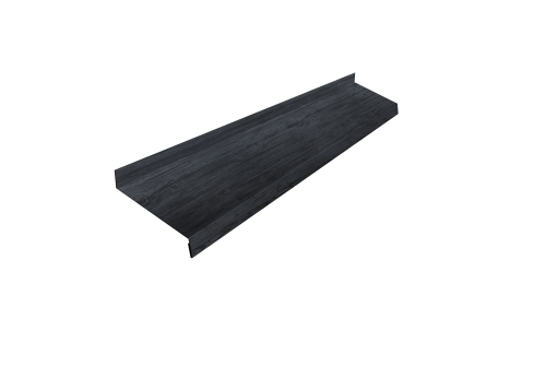 Отлив простой 100 0,45 Print Premium Grey Wood TwinColor (3м)