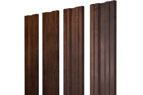 Штакетник Twin с прямым резом 0,45 Print Premium Cherry Wood Fresh TwinColor