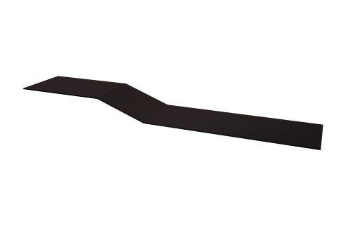 Планка крепежная фальц Grand Line 0,5 Drap TX RAL 9005 черный (3м)