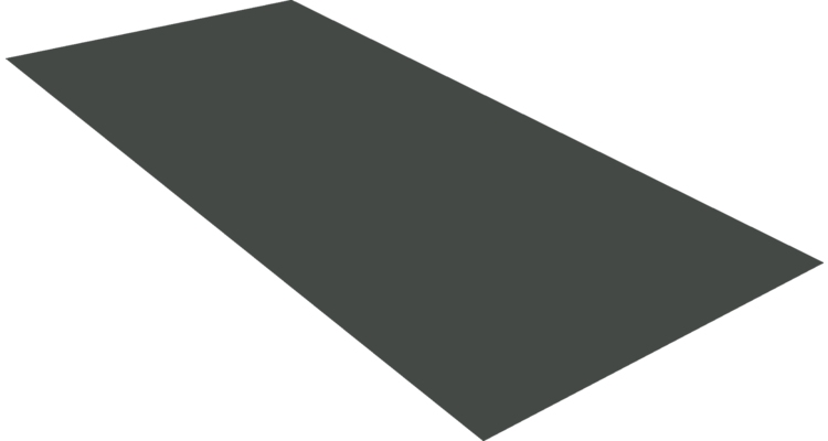 Плоский лист 0.5 Satin Matt TX с пленкой RAL 7016 антрацитово-серый