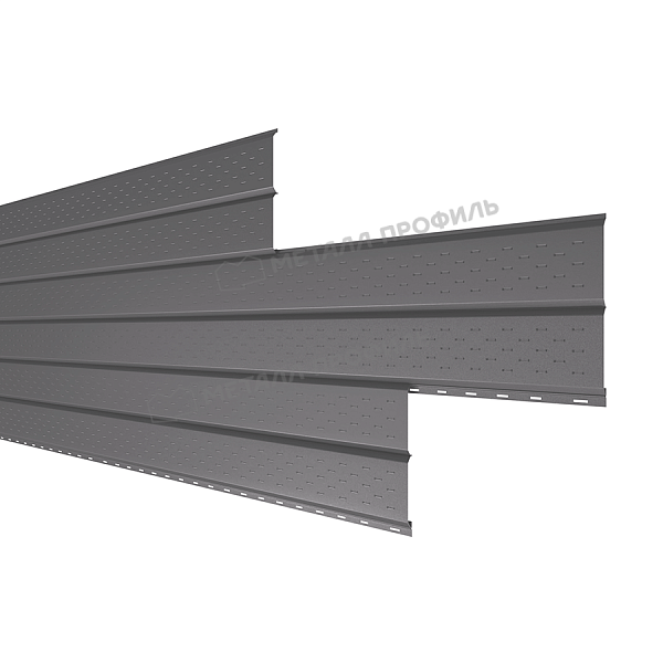 Софит Металл Профиль перфор. Lбрус-XL-14х335 (VALORI-20-Grey-0.5)