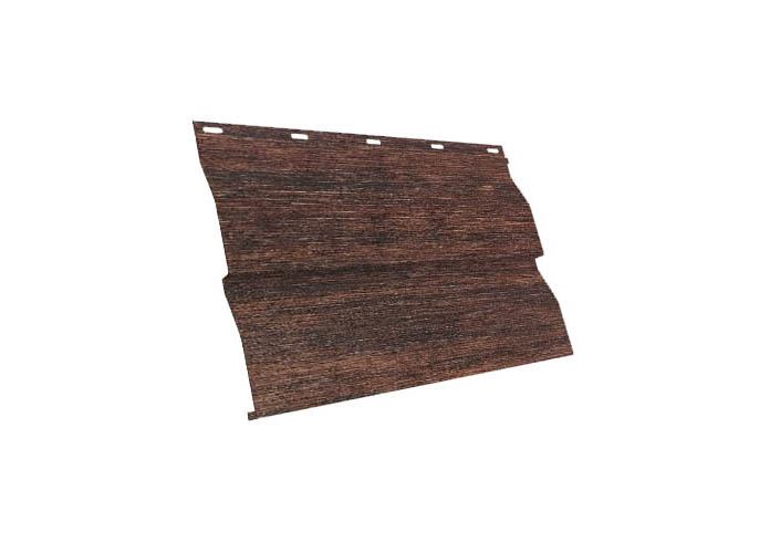 Сайдинг Металл Профиль Lбрус-XL-14х335 (ECOSTEEL_MA-01-Бразил. Вишня-0.5)