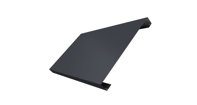 Ламель лицевая 200 забора жалюзи Texas 0.45 Drap ST с пленкой RAL 7024 мокрый асфальт