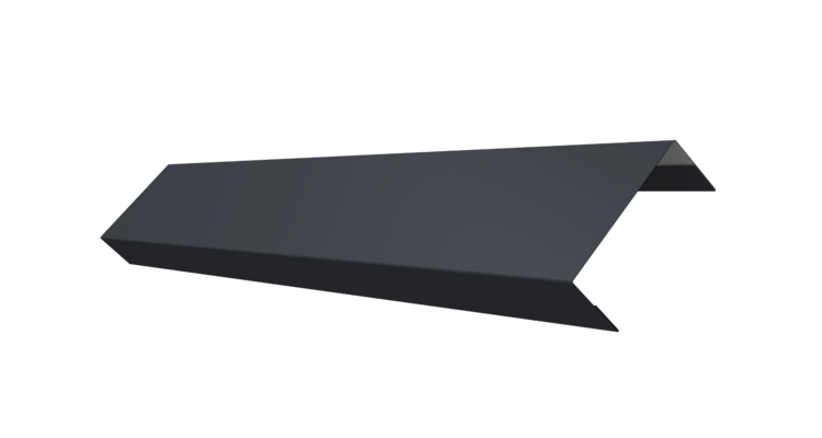 Ламель обратная 50 забора жалюзи Texas 0.45 Drap ST с пленкой RAL 7024 мокрый асфальт