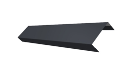 Ламель обратная 50 забора жалюзи Texas 0.5 PurPro с пленкой RAL 7024 мокрый асфальт