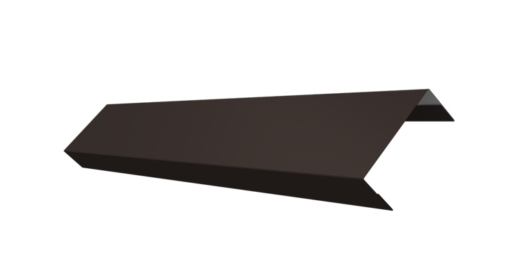 Ламель обратная 50 забора жалюзи Texas 0.5 PurPro с пленкой RR 32 темно-коричневый