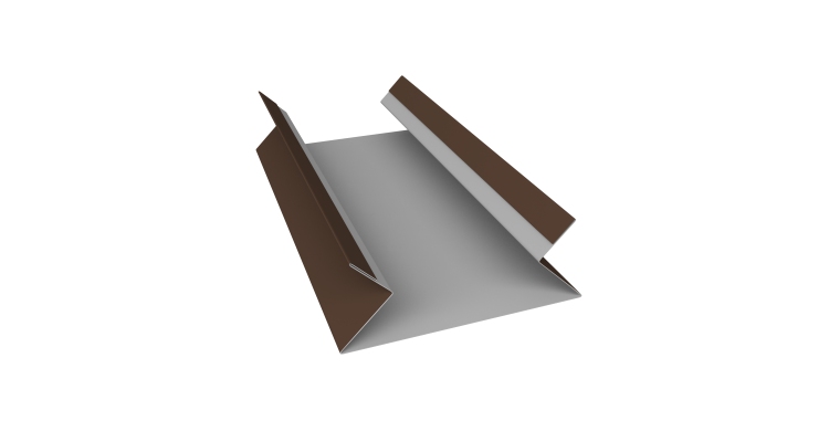 Планка угла внутреннего составная верхняя 0,5 Drap RAL 8017 шоколад (3м)