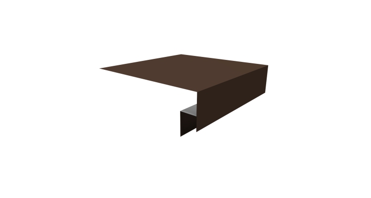 Планка околооконная сложная Экобрус Grand Line 200х50х25 0,45 Drap ST RAL 8017 шоколад (2м)