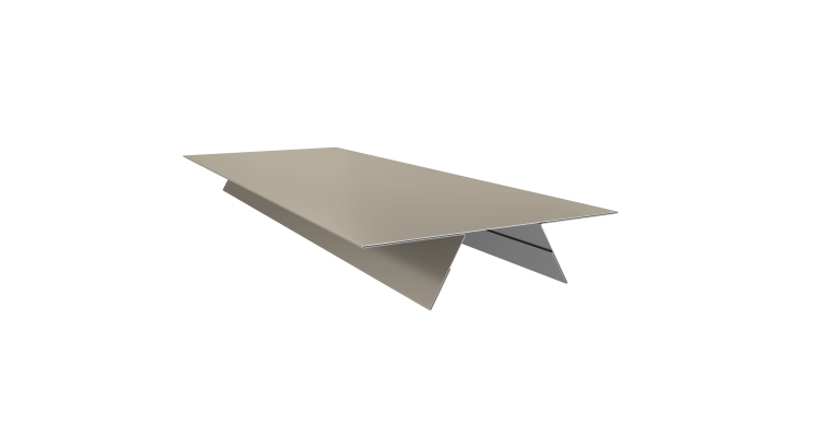 Планка стыковочная составная верхняя 0,45 Drap TX RAL 1015 светлая слоновая кость (3м)