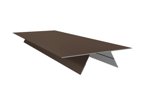 Планка стыковочная составная верхняя 0,5 Drap TX RAL 8017 шоколад (3м)