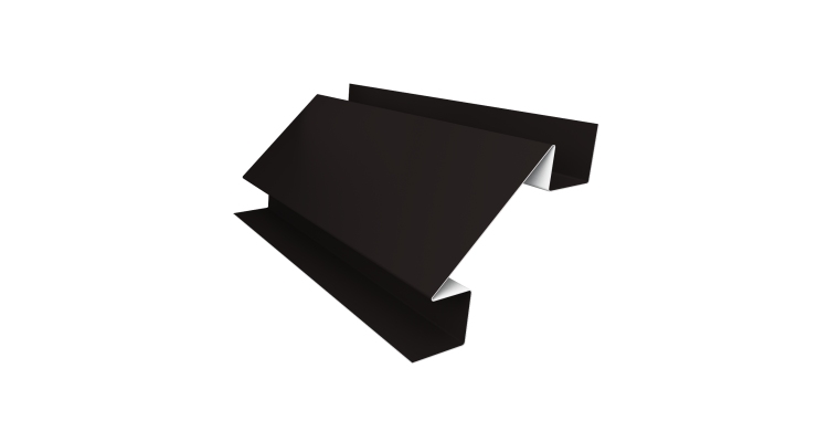 Угол внутренний сложный 75мм 0,45 Drap ST RAL 9005 черный (3м)