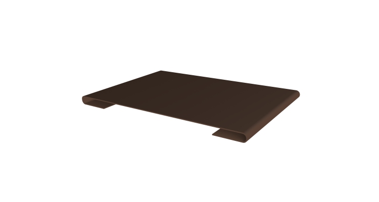 Планка стыковочная 0,45 Drap TwinColor RAL 8017 шоколад (2м)