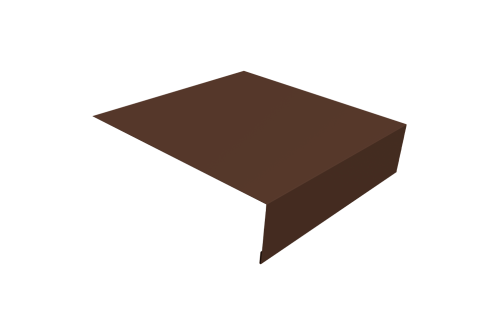 Планка околооконная простая 200х50 0,45 Drap TwinColor RAL 8017 шоколад (3м)