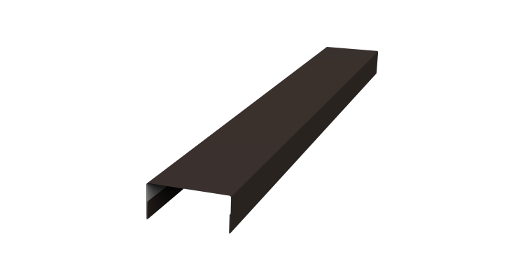 Крышка 30х15 жалюзи Texas 0,45 PE RR 32 темно-коричневый (2,5м)