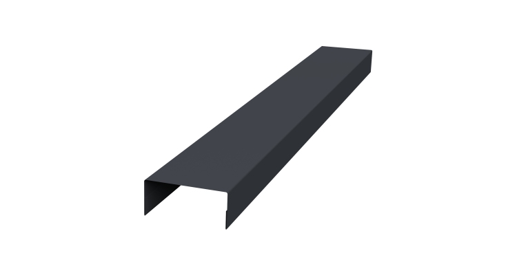 Крышка 30х20 жалюзи Texas 0,5 PurLite Matt RAL 7024 мокрый асфальт (2м)