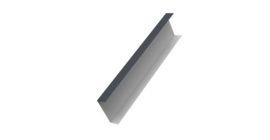 Декоративная накладка на столб универсальная 60х60 для забора жалюзи 0,45 Drap RAL 7024 мокрый асфальт (1,8м)