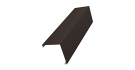 Декоративная накладка на столб универсальная угловая 62х55 для забора жалюзи 0,5 Satin Matt TX RR 32 темно-коричневый (2м)