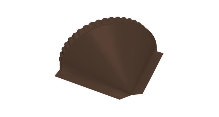 Заглушка малая конусная 0,5 Atlas X RAL 8017 шоколад