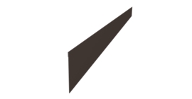 Ламель забора жалюзи Palermo стартовая/финишная для калиток и ворот 0,5 Velur X RR 32 темно-коричневый