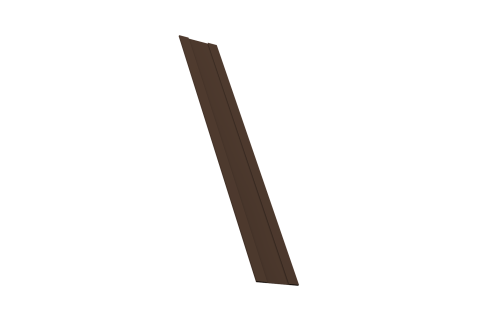 Крепежная планка жалюзи Milan, Milan Slim, Tokyo 0,45 Drap-double TX RAL 8017 шоколад (2,5м)