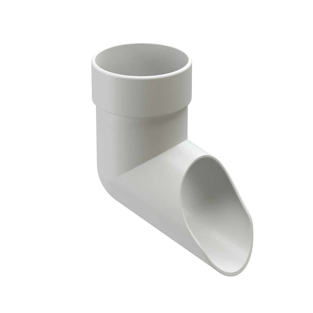 Наконечник для водосточной трубы LUX, пломбир