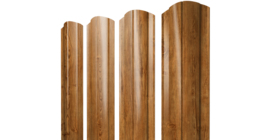 Штакетник Круглый фигурный 0,45 Print-Double Elite Golden Wood